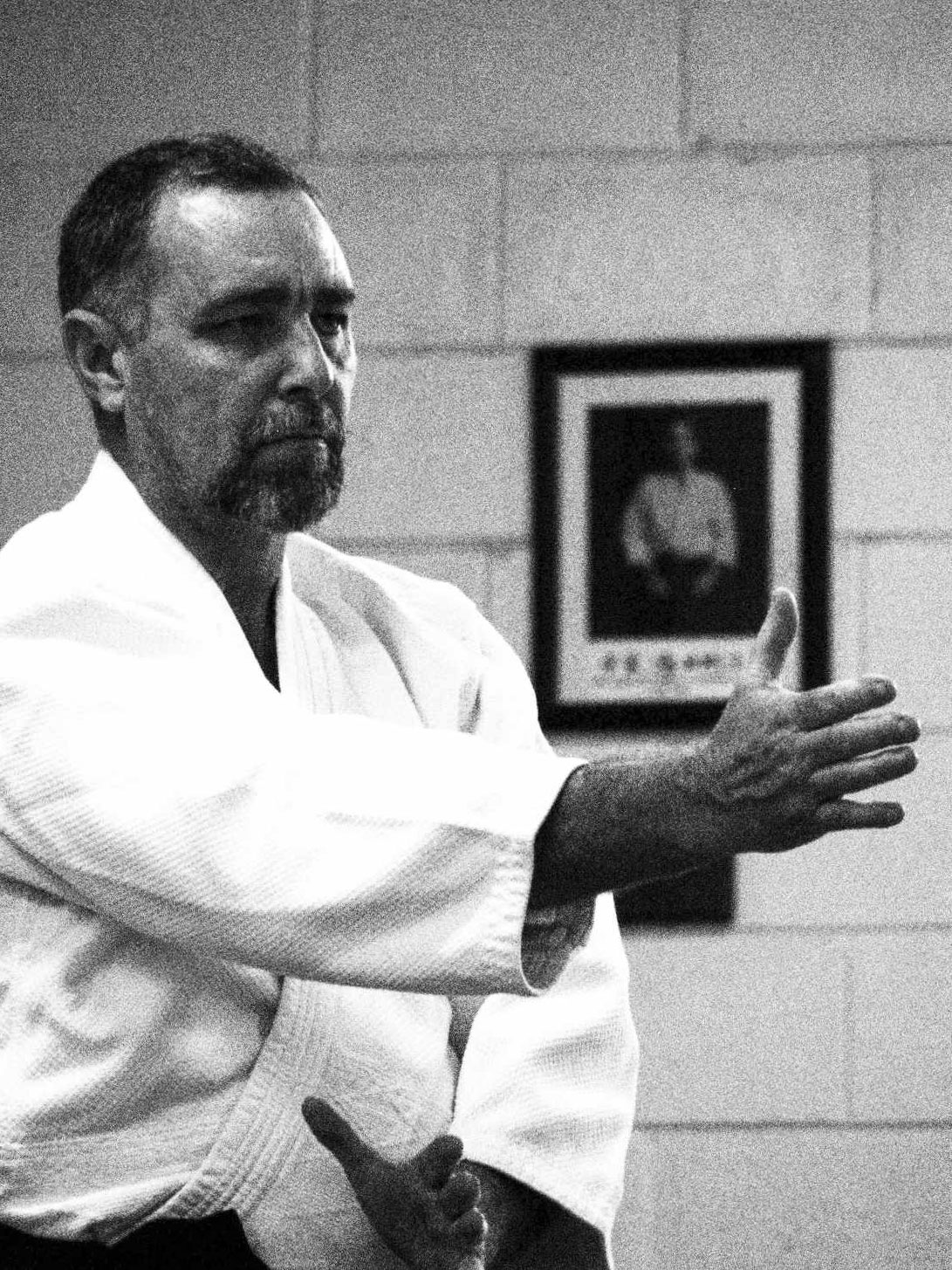 Sensei Col Crowther 2nd Dan black belt.